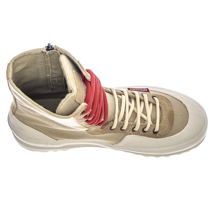 Alpina - Cream - Stivali Stringati Alti Uomo Beige 02SP9073M13102 . SUPERGA 