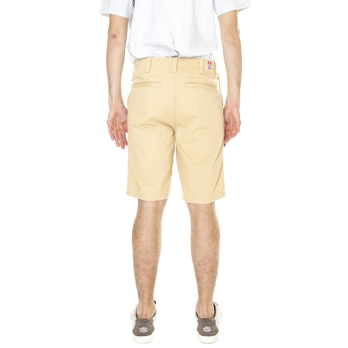 M' Casey Chino Shorts Taos Taupe Beige - Bermuda Uomo Beige W1C1FUC2  WRANGLER 