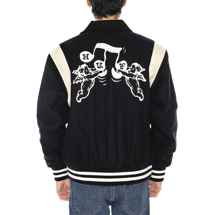 Song Varsity Jacket Black - Giacca Uomo Nera JK00439 BLK HUF 
