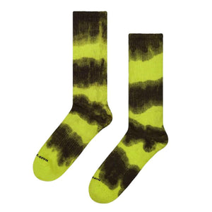 Tie-Dye Stripe Sneaker Socks - Calzini Multicolore P003109 LIGHT GREEN HAPPY SOCKS 