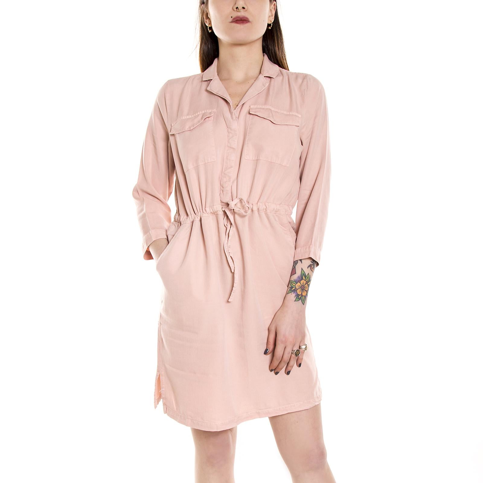 KIANNA 0163 SHORT DRESS ROSE SMOKE 141660146-081  MINIMUM 