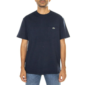 T-Shirt TH2827-166 - Maglietta Girocollo Uomo Blu TH2827-166  LACOSTE 