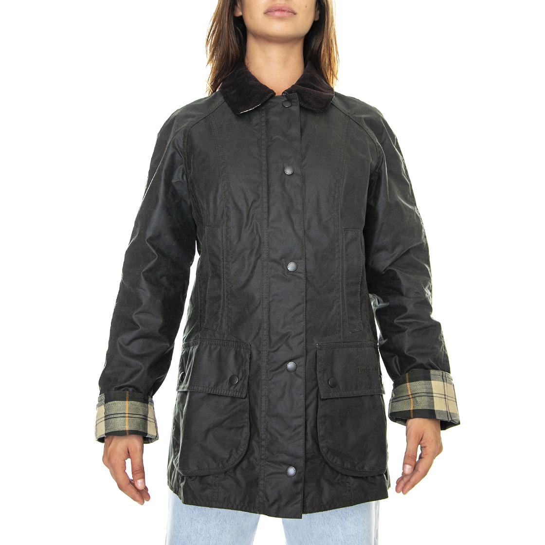 Beadnell Wax Jacket Sage - Giacca Invernale Donna Verde FW22-LWX0667-SG91  BARBOUR 