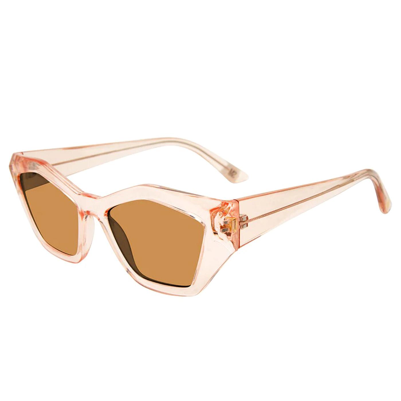 Stacia Crystal Pink Solid Light Brown - Occhiali da Sole Rosa SMAX17252  STEVE MADDEN 