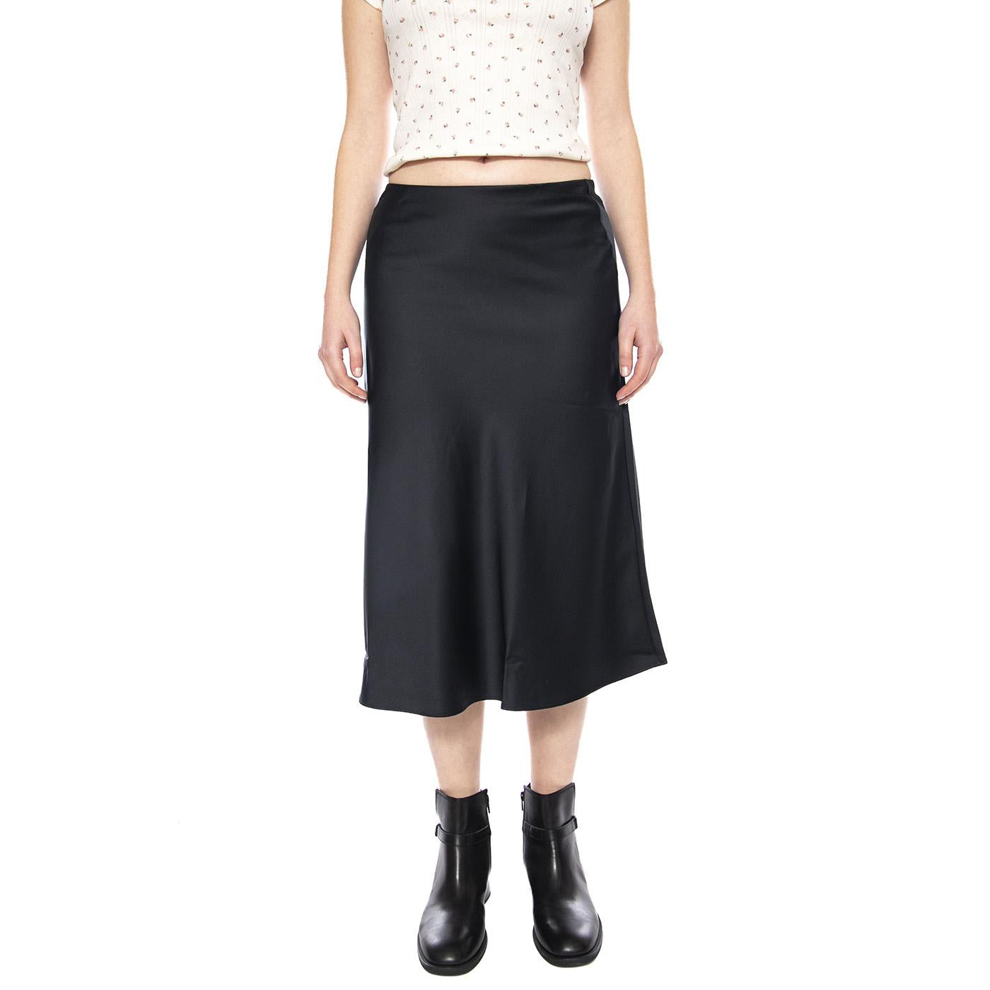 Ariel Midi Slip Skirt - Anthracite Night - Gonna Lunga Nera 0060P 0000 LEVIS 