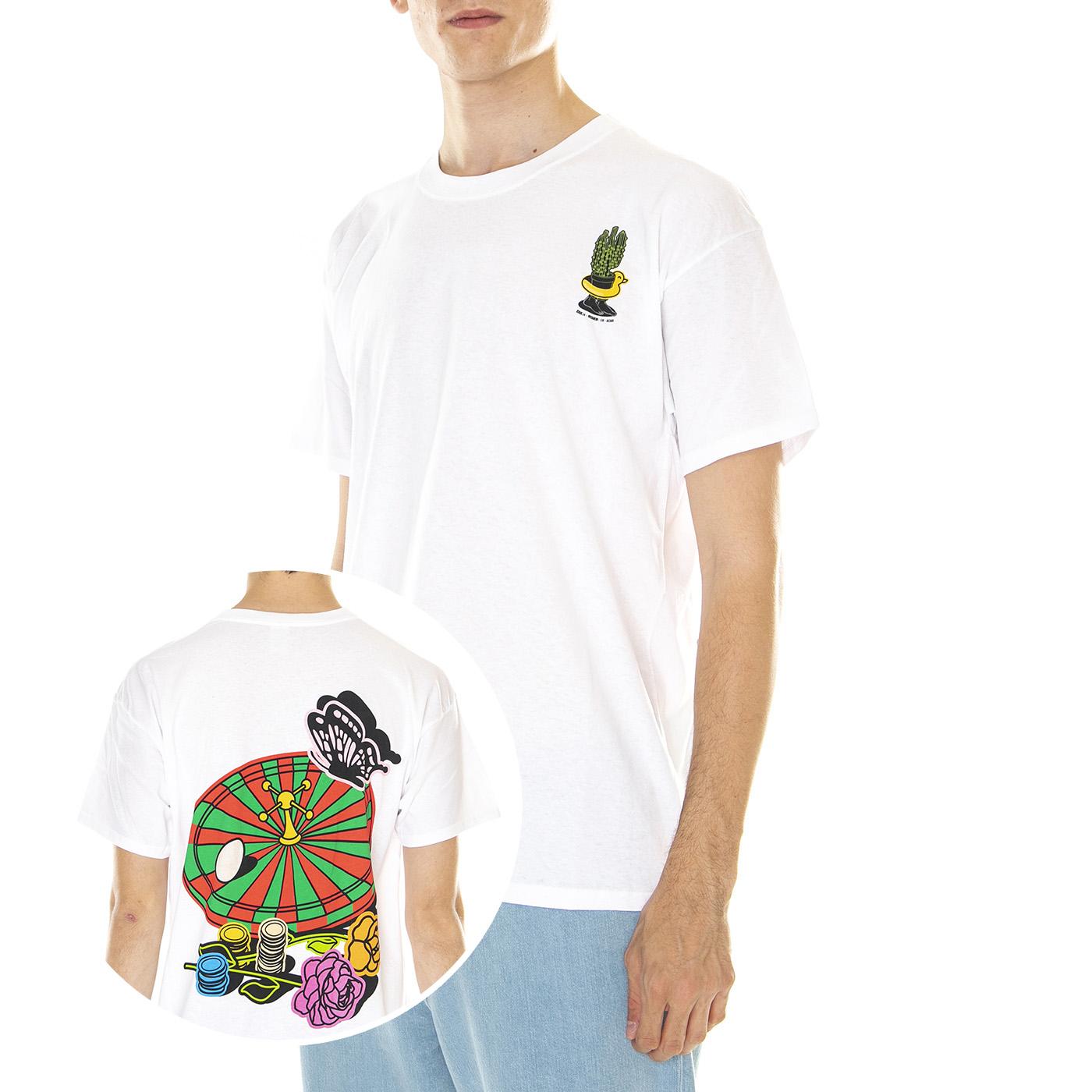 M' Erk14 For London 06 White - Maglietta Girocollo Uomo Bianca ERK14-06  LONDON STORE 