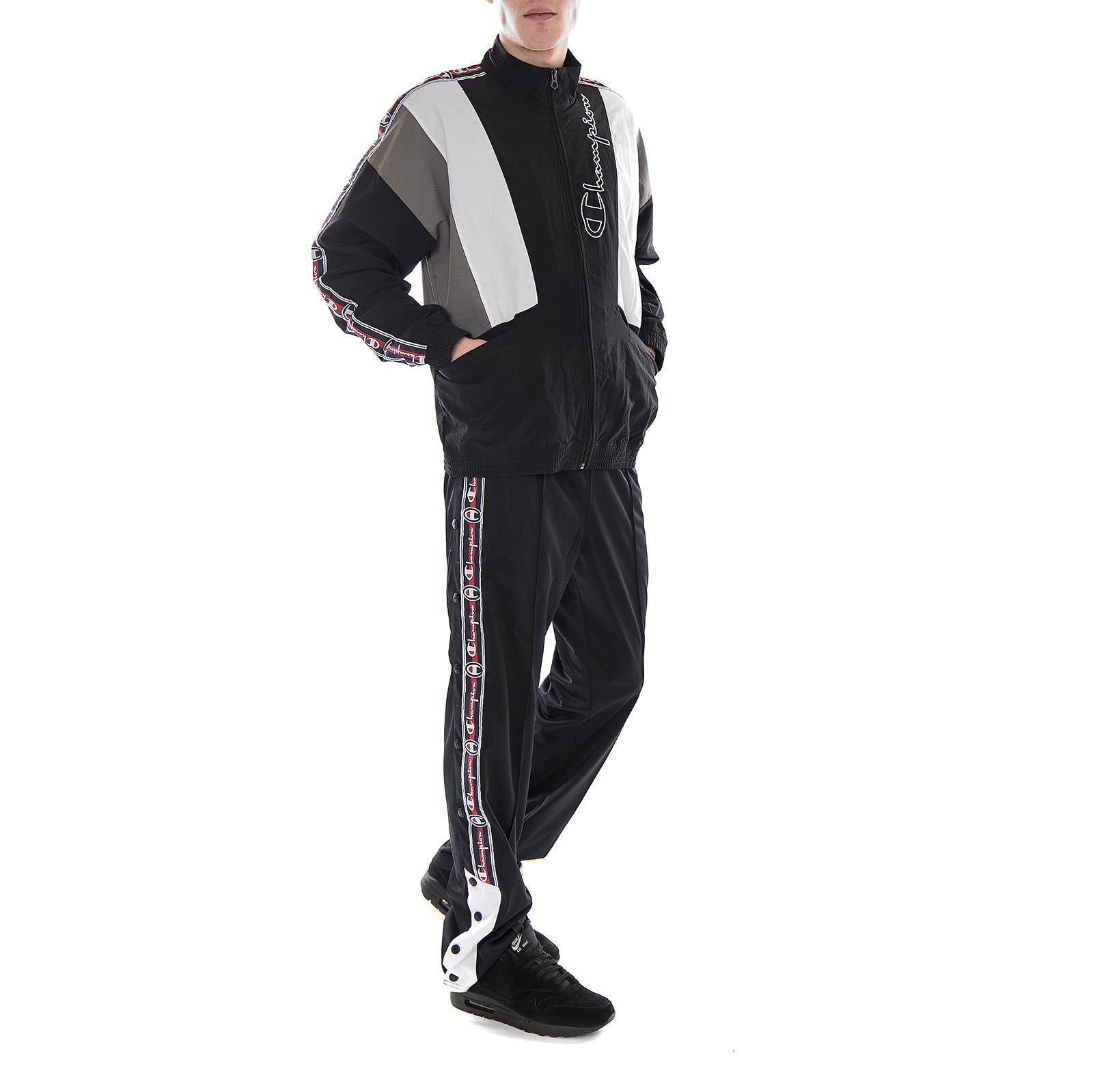 Full Zip Top Black / Grey / White 211988-KK001  CHAMPION 