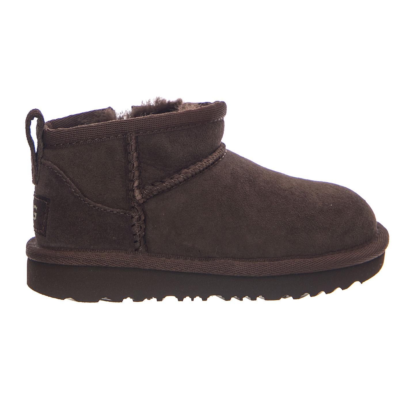 UGG Classic Ultra Mini Burnt Cedar - Scarpe Bambino/Bambina in Pelle Scamosciata Marrone 1130750T BCDR UGG 
