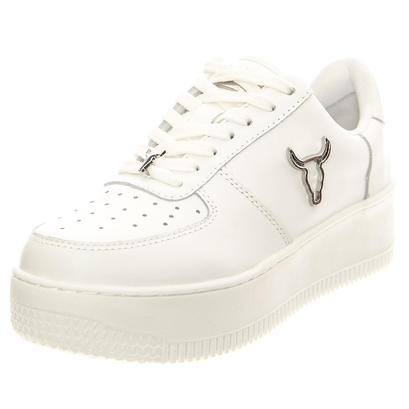 Rise White / Silver Brave 3D White - Scarpe Donna Bianche WSPRISE-WHISIL  WINDSOR SMITH 