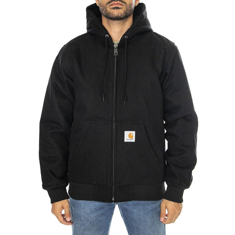 Active Jacket Black /rigid - Giacca con Cappuccio Uomo Nera I023083.8901  CARHARTT WIP 
