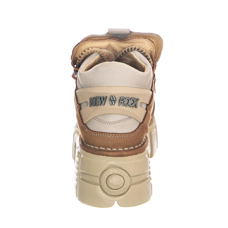 Alaska Hielo 106-C70 Softy Shoes - Safari / Grey - Scarpe Stringate Profilo Basso Donna Marrone / Grigio 37 NRSM-106-C70  NEW ROCK 