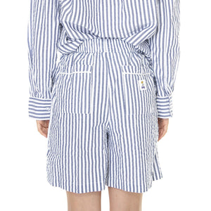 W' Elena Short SS Matching Sets Light Blue Multi - Bermuda Donna Blu / Multicolore 272120095-LBL  OBEY 