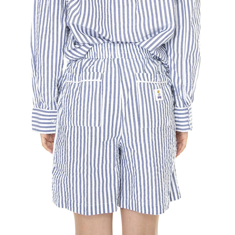 W' Elena Short SS Matching Sets Light Blue Multi - Bermuda Donna Blu / Multicolore 272120095-LBL  OBEY 