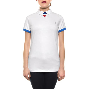 TRI LF Polo SS W optical white 1710950  LE COQ SPORTIF 