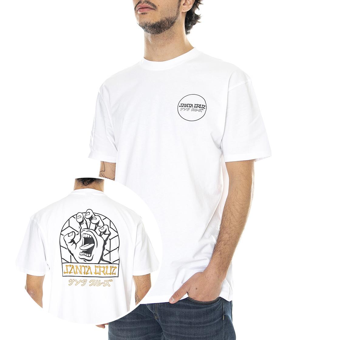 Mens Forged Hand White T-Shirt FOHATS-WHT  SANTA CRUZ 