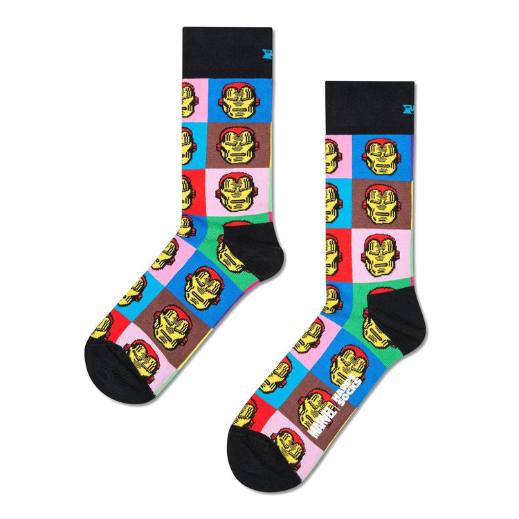 Marvel Iron Man Sock -- Calzini Uomo Multicolore P003585 BLACK HAPPY SOCKS 