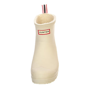 Play Short Sherpa Boot White Willow - Stivali Profilo alla Caviglia Donna Bianchi HUSWFS2235RMA-WHW  HUNTER 