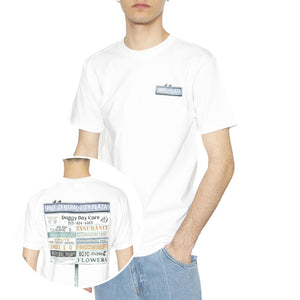Plaza S/S Tee White - Maglietta Girocollo Uomo Bianca TS02402-WHITE  HUF 