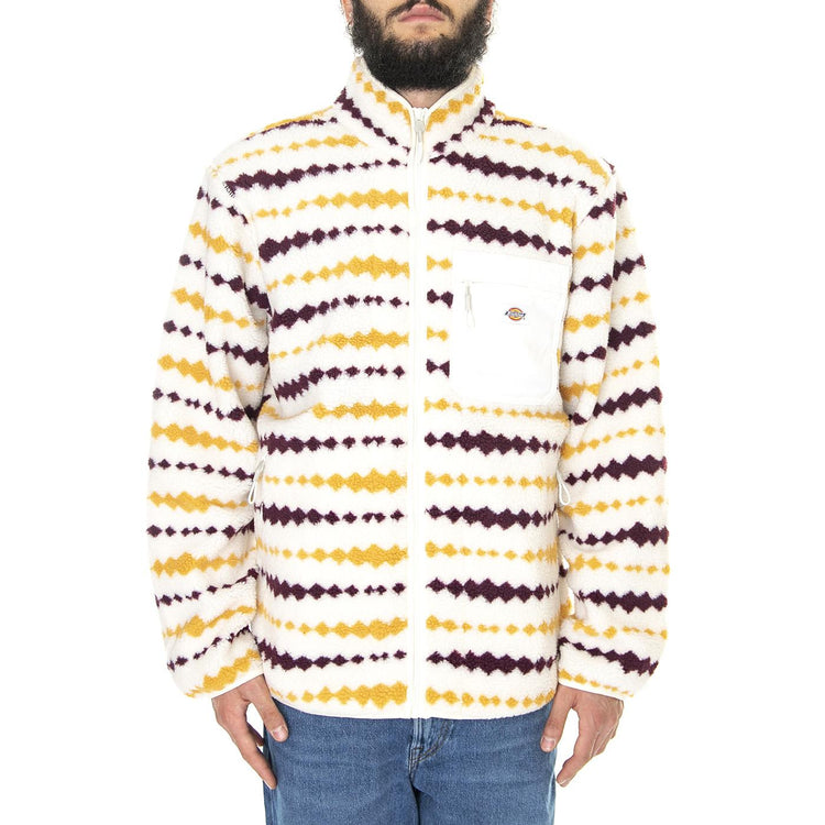 Falkville Fleece Ecru - Felpa con Zip Uomo Multicolore DK0A4XYNECR1  DICKIES 