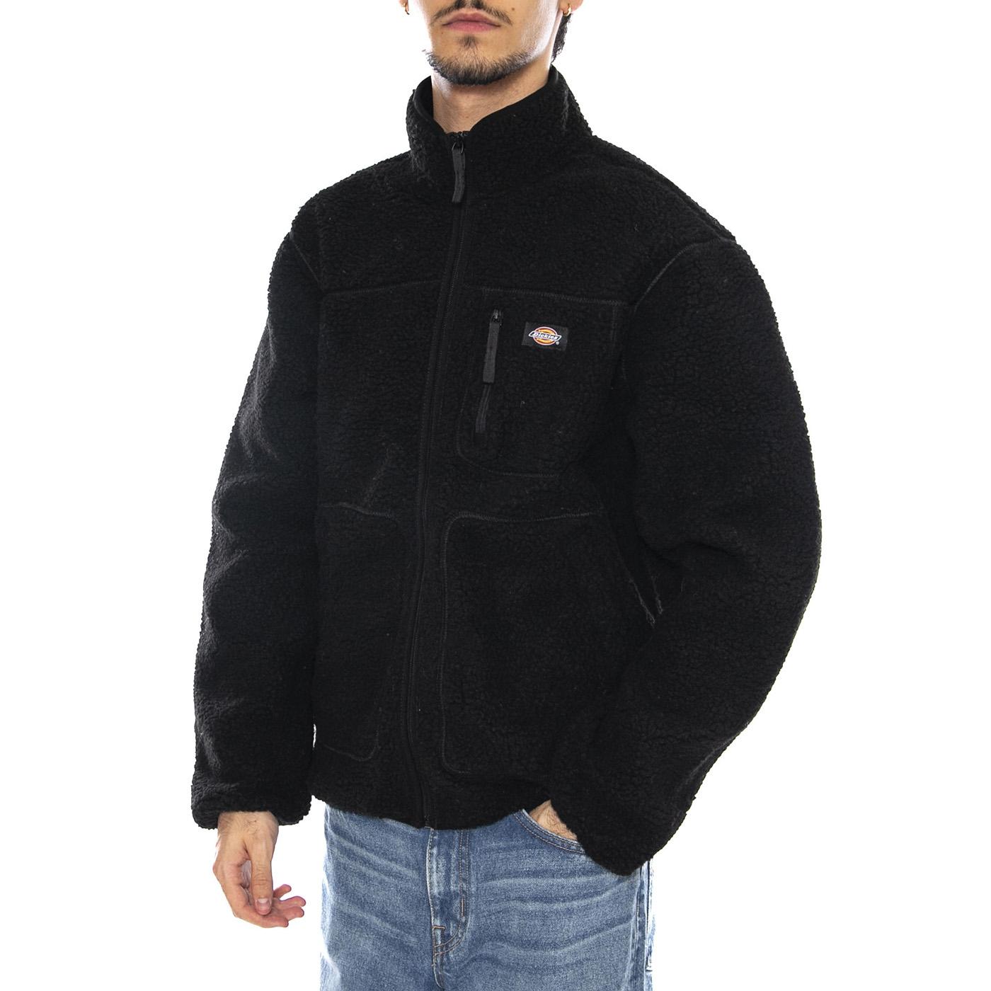 Dickies Mount Hope Fleece Black - Felpa Uomo Nera DK0A4YEEBLK1 . DICKIES 