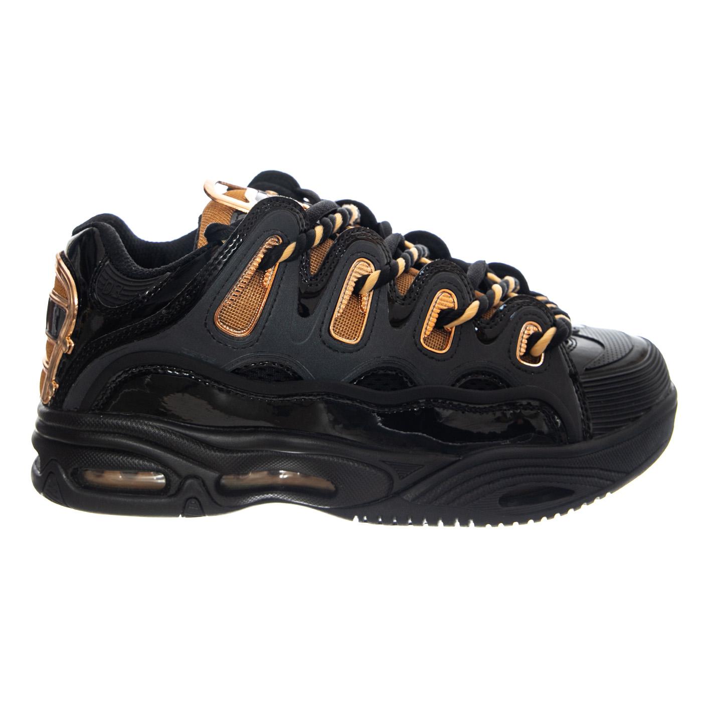 D3 2001 (25th) Footwear Black/Gold - Scarpe Stringate Uomo Nera 1141 OS002981 OSIRIS 