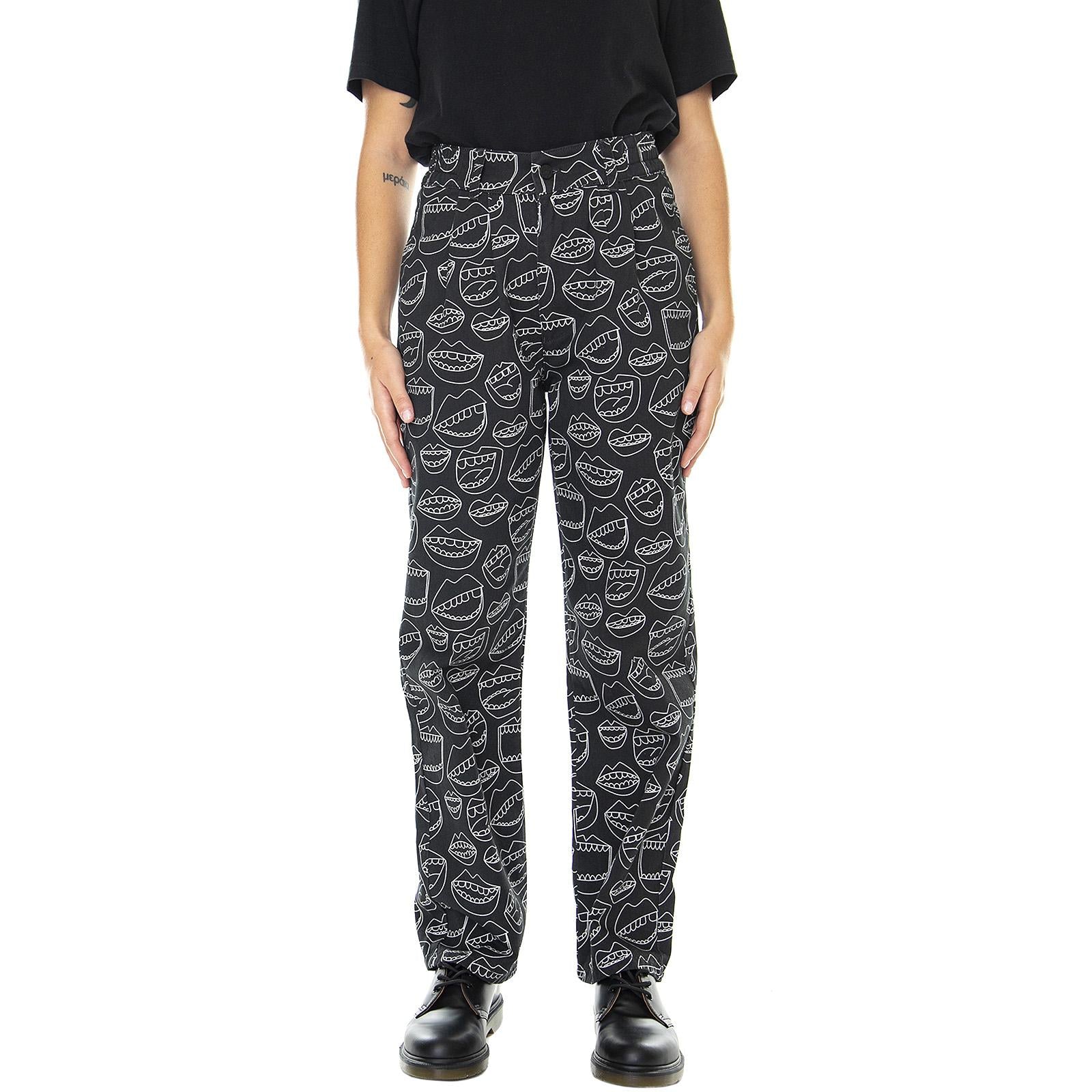  LOW70179BOD-BLACK/WHITE  LAZY OAF 