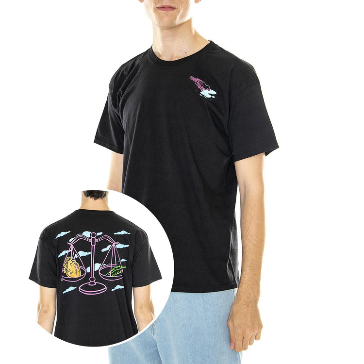 M' Erk14 For London 01 Black - Maglietta Girocollo Uomo Nera ERK14-01  LONDON STORE 