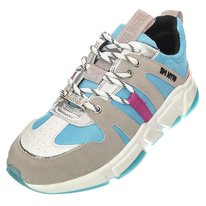 Gamegirl Grey / Blue - Scarpe Stringate Profilo Basso Donna Multicolore SMPGAMEGIRL-GRY  STEVE MADDEN 