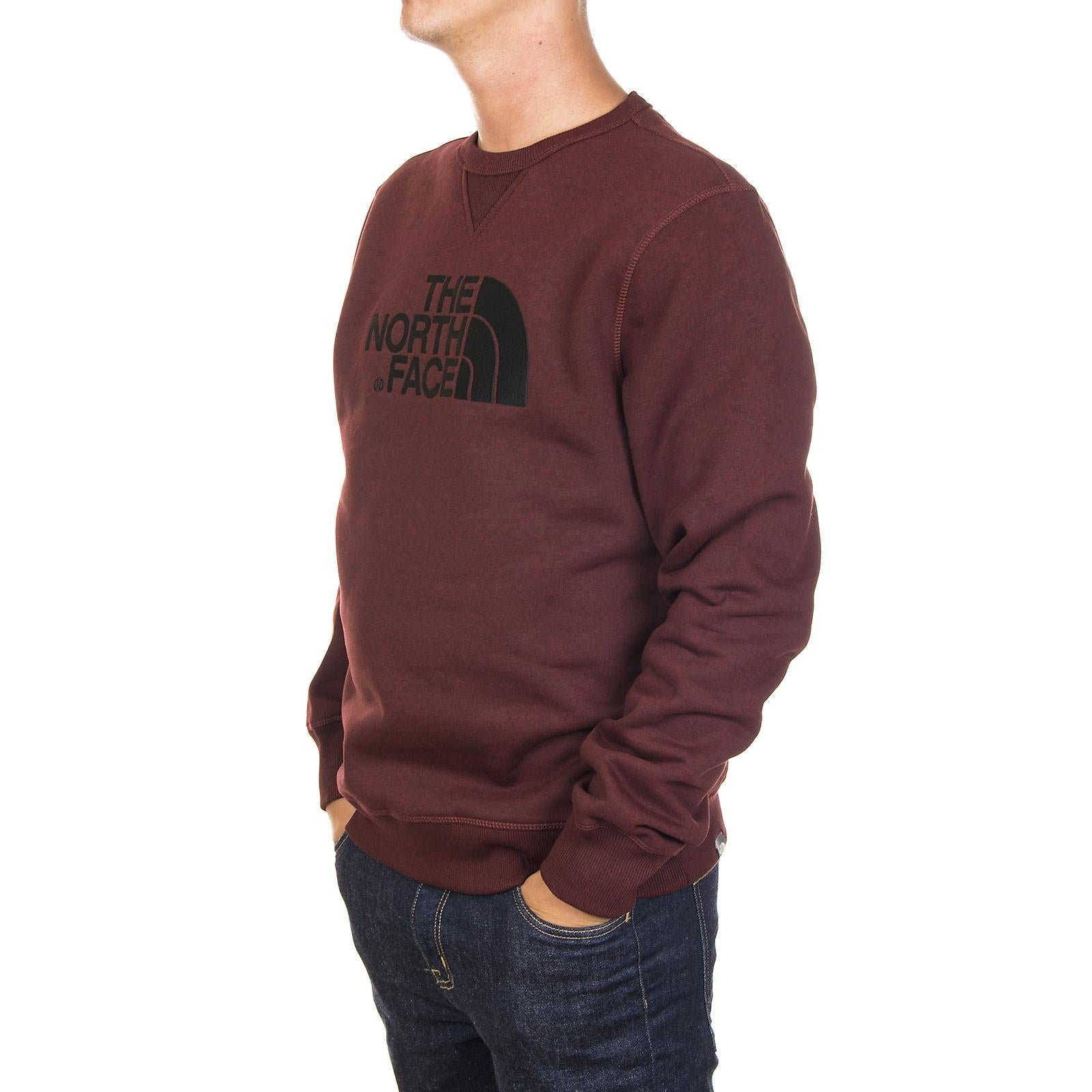 M DREW PEAK CREW CA RED DARK HE T92ZWRHQN  THE NORTH FACE 