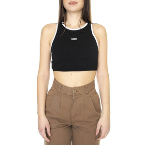 Wm Longline Racerback Bralette Music Academy Black - Top Donna Nero VN00046ABLK1  VANS 