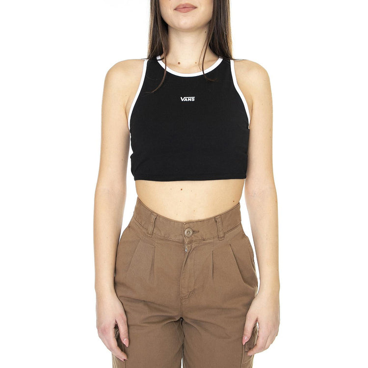 Wm Longline Racerback Bralette Music Academy Black - Top Donna Nero VN00046ABLK1  VANS 