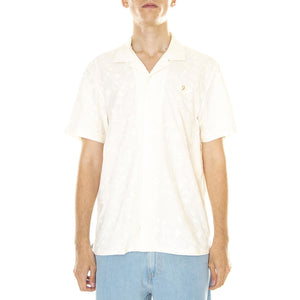 M' Loma S/S Revere Embroidery Shirt - Camicia Maniche Corte Uomo Beige / Multicolore F4WSD029-280  FARAH 