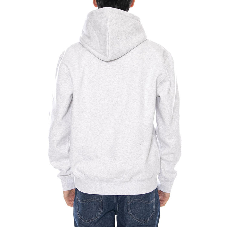 Hooded Carhartt Sweat Ash Heather / Rondo - Feklpa con Cappuccio Uomo Grigia I030547.38HXX  CARHARTT WIP 