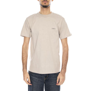 Obey Peace & Justice Statue Maglietta -- Maglietta Uomo Silver Grey 165264238 SIG OBEY 