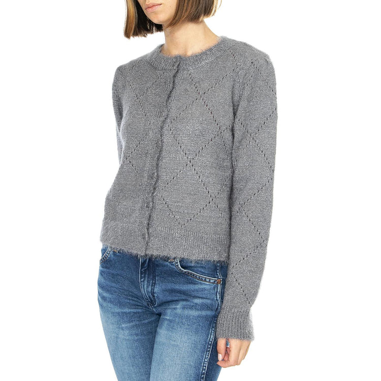 Cárdigan Punto Suave Gris - Cardigan Donna Grigio 43W/10720  WILD PONY 