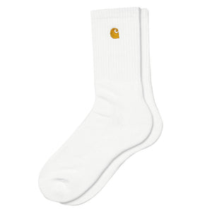 Chase Socks White / Gold - Calzini Bianchi I029421.00R.XX.06  CARHARTT WIP 