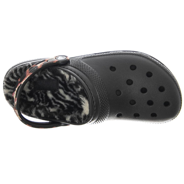 Classic Lined Animal Remix Clog W Black / Multi Animal - Sandali Donna Neri / Multi CR.207842-BKMA  CROCS 