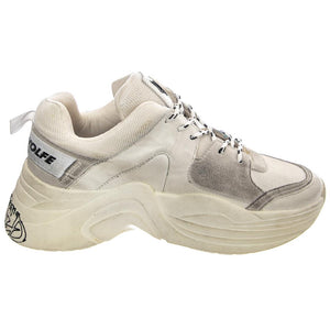 Titan - Scarpe Stringate Profilo Basso Uomo / Donna Bianche / White Graffiti 40 NWMTITAN-WHTGRAF  NAKED WOLFE 