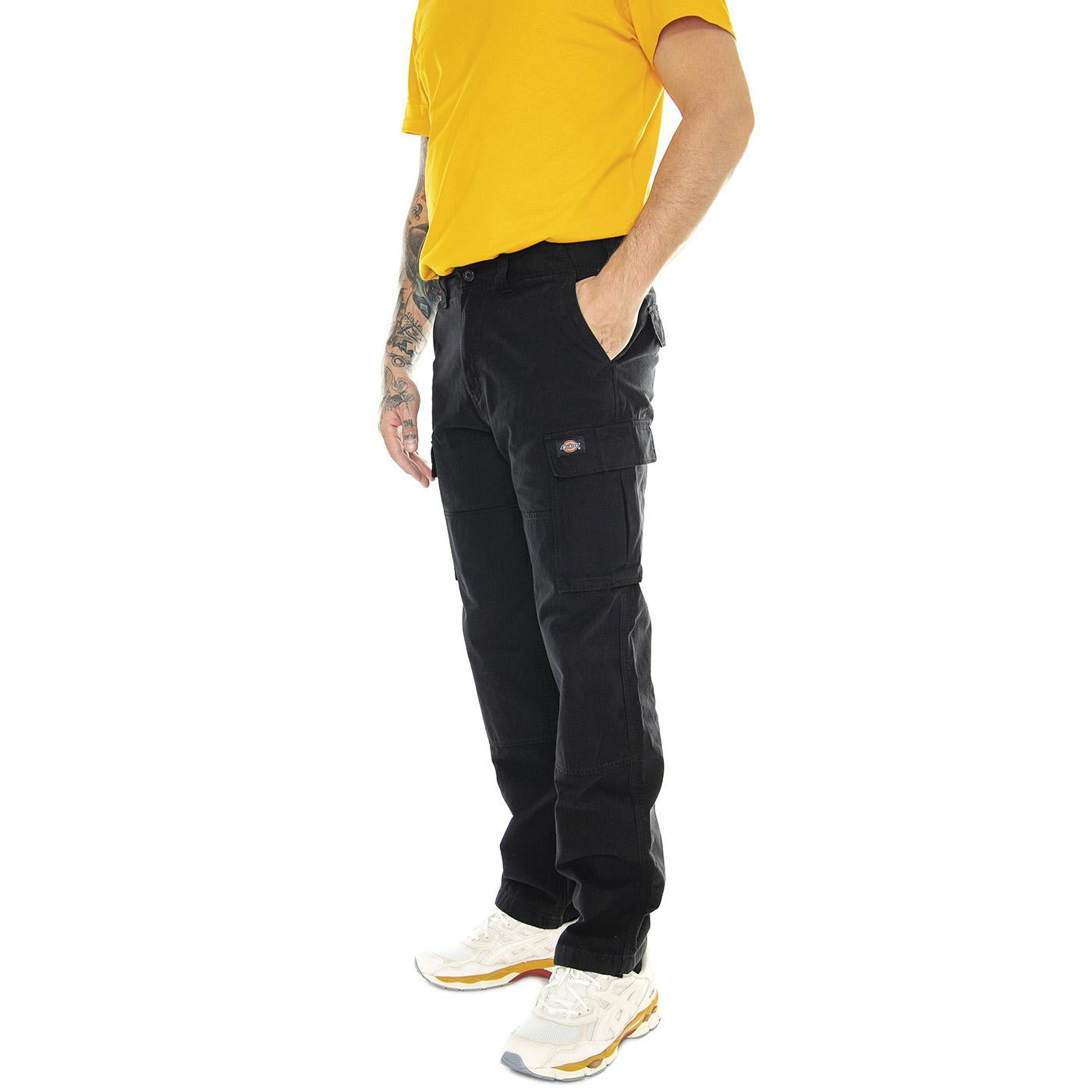 Johnson Cargo Black - Pantaloni Cargo Uomo Neri DK0A4YF2BLK1  DICKIES 