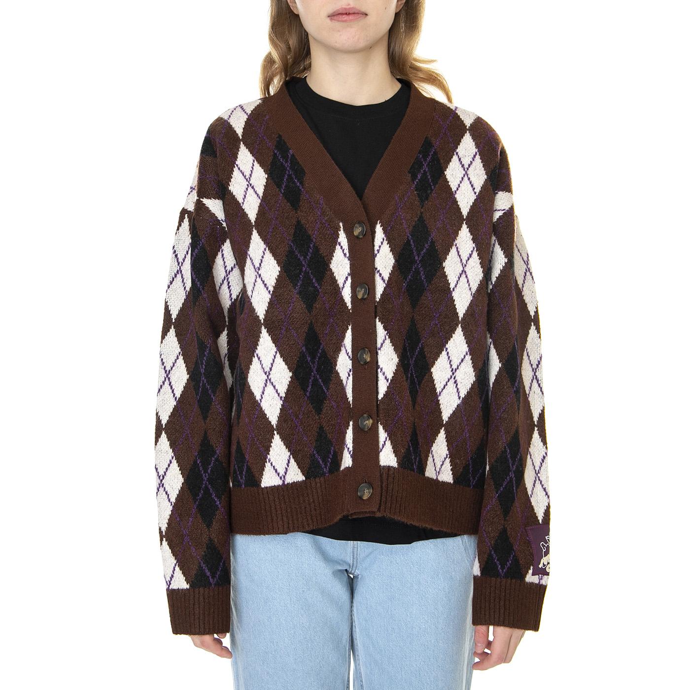 Gallery Cardigan Kirsten Argyle Fondue Fudge - Cardigan Donna Multicolore A4238-0000  LEVIS 