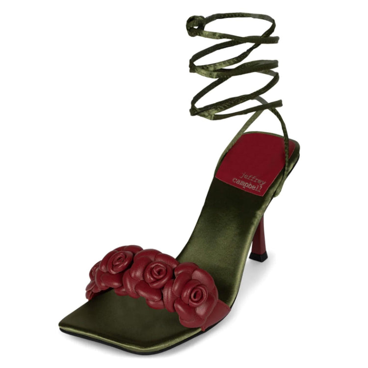 Rozi Red Kid Leather - Sandali Donna Marroni JCSJC-927-18-1-RED  JEFFREY CAMPBELL 