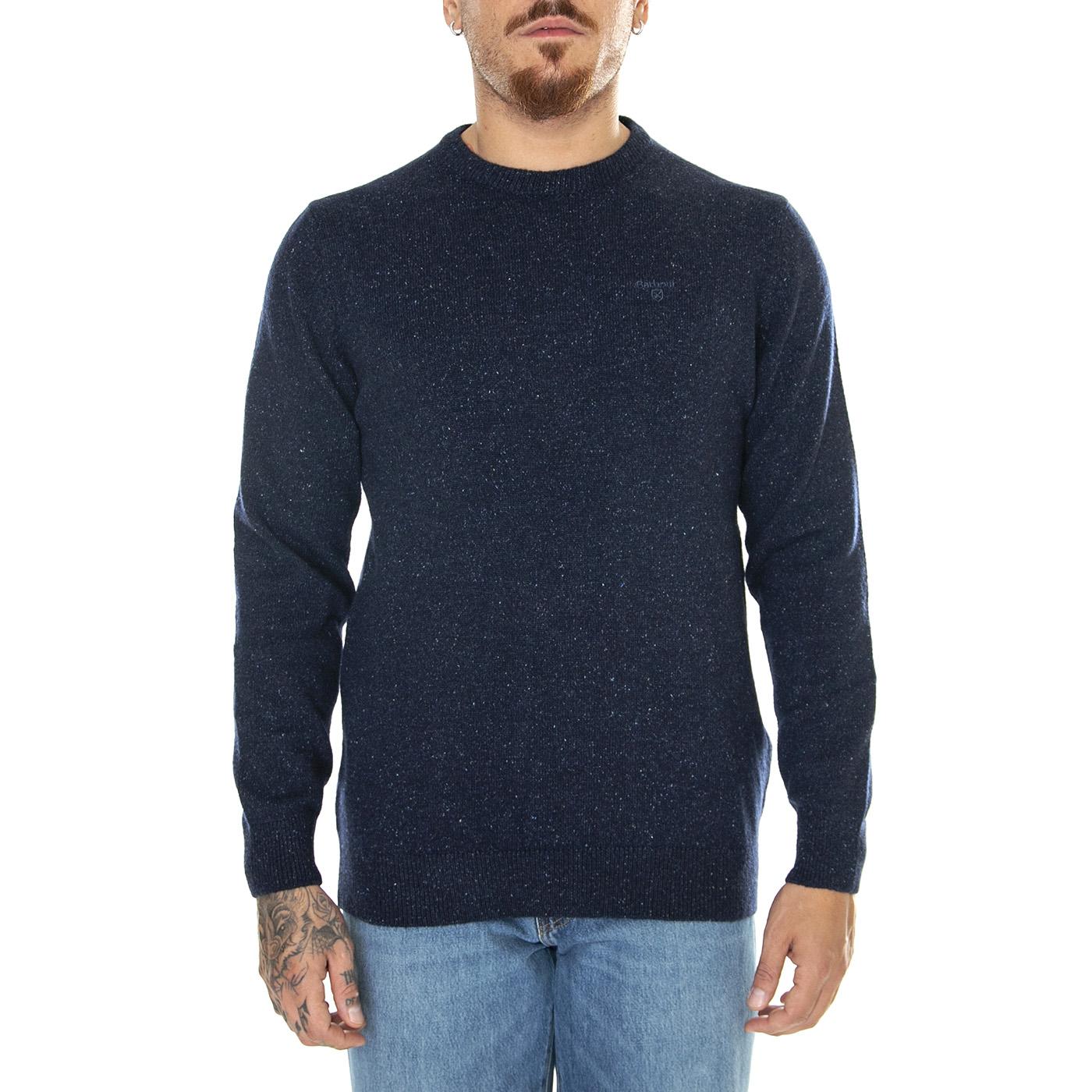 M's Essential Tisbury Crew Navy - Maglione Girocollo Uomo Blu MKN0844-NY91-FW23  BARBOUR 