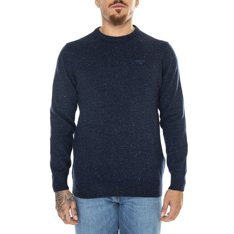 M's Essential Tisbury Crew Navy - Maglione Girocollo Uomo Blu MKN0844-NY91-FW23  BARBOUR 