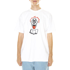 M' S/S Party Wolf Tee White - Maglietta Girocollo Uomo Bianca TS01965-WHITE  HUF 