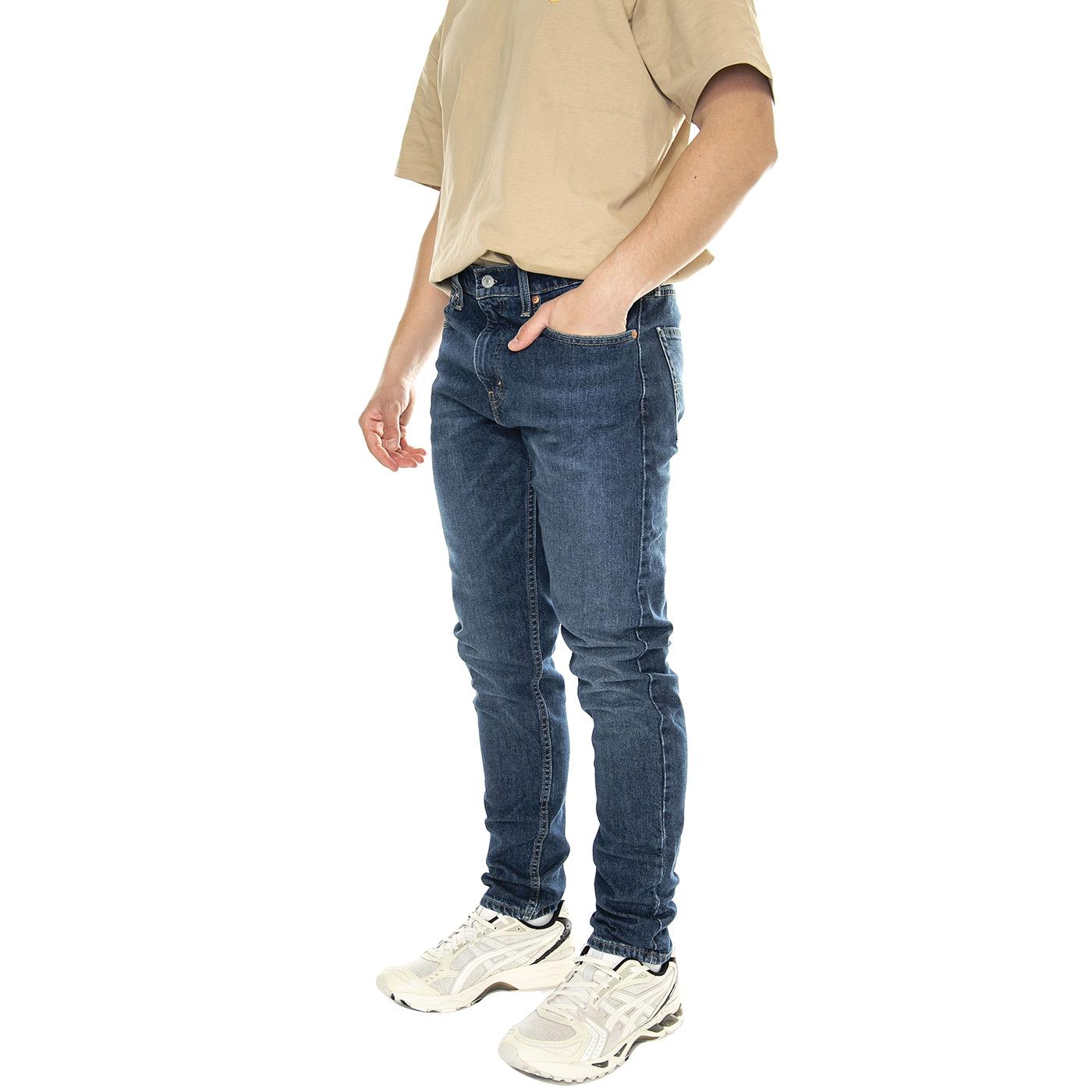 512 Slim Taper Mint Condition Adv Dark Indigo Worn In - Pantaloni Denim Jeans Uomo Blu 28833-1146  LEVIS 