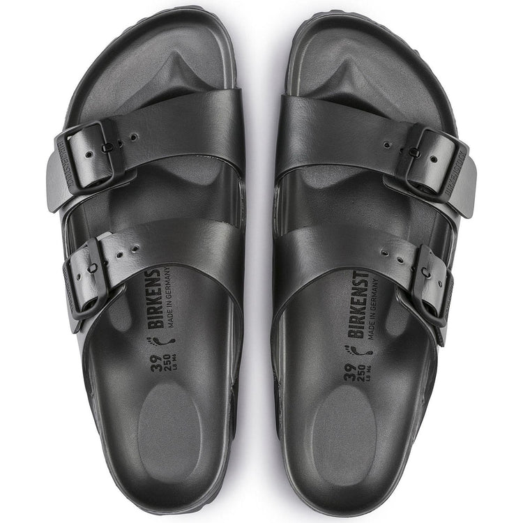 Womens Arizona Eva Sandals  - Metallic Anthracite - Sandali Donna Grigi - Calzata Stretta 1001498  BIRKENSTOCK 