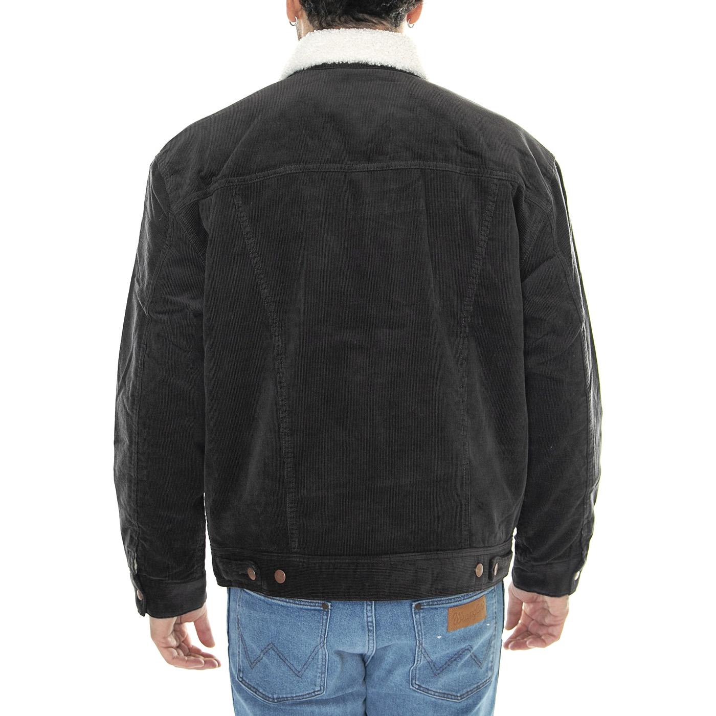 Antifit Sherpa Faded Black - Giacca Invernale Uomo Nera W441WLXV6  WRANGLER 