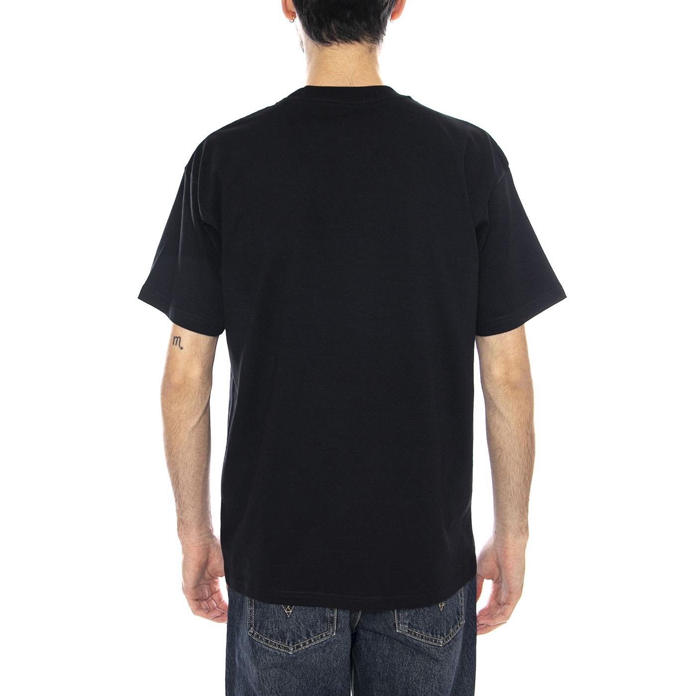 S/S Theory And Practice T-Shirt -- Maglietta Uomo Nera I035501.89XX . CARHARTT WIP 