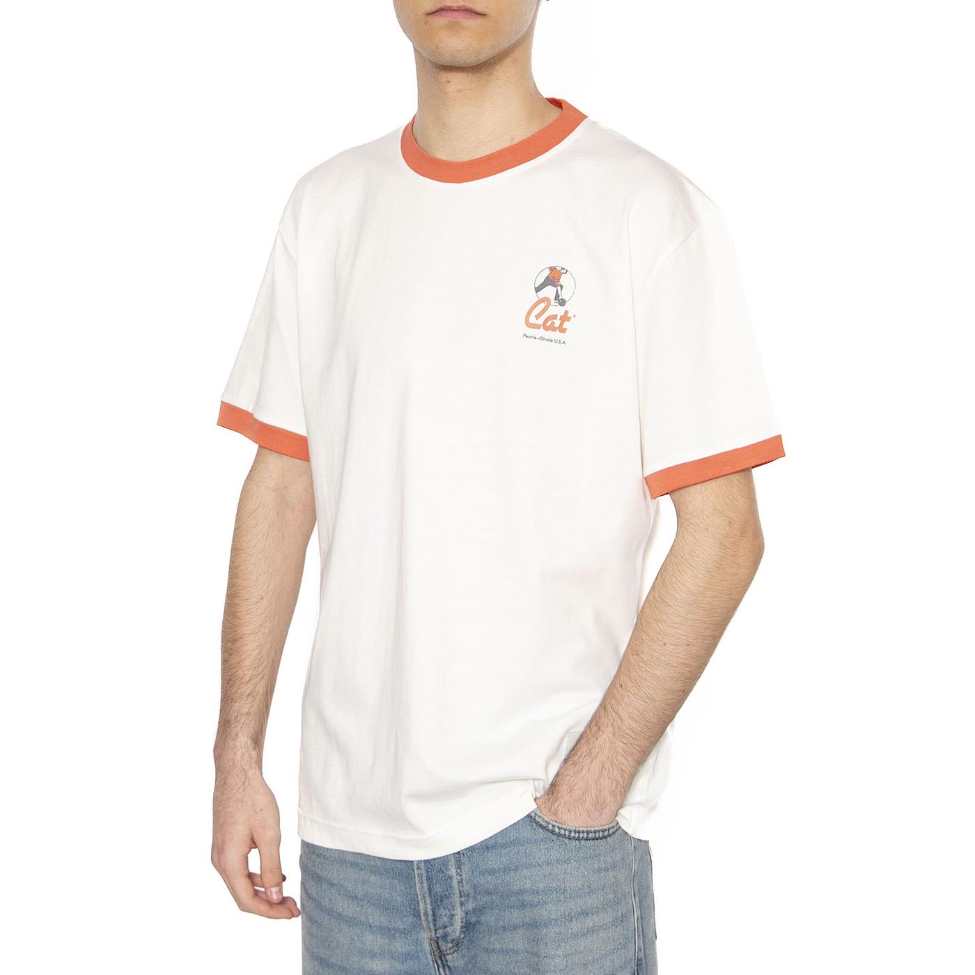 Bowl T-Shirt - Maglietta Girocollo Uomo Bianca 6010138-11-4300  CAT 