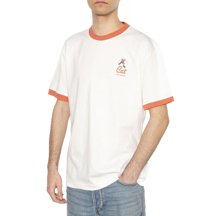 Bowl T-Shirt - Maglietta Girocollo Uomo Bianca 6010138-11-4300  CAT 